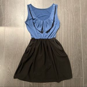 Blue and Black Dress